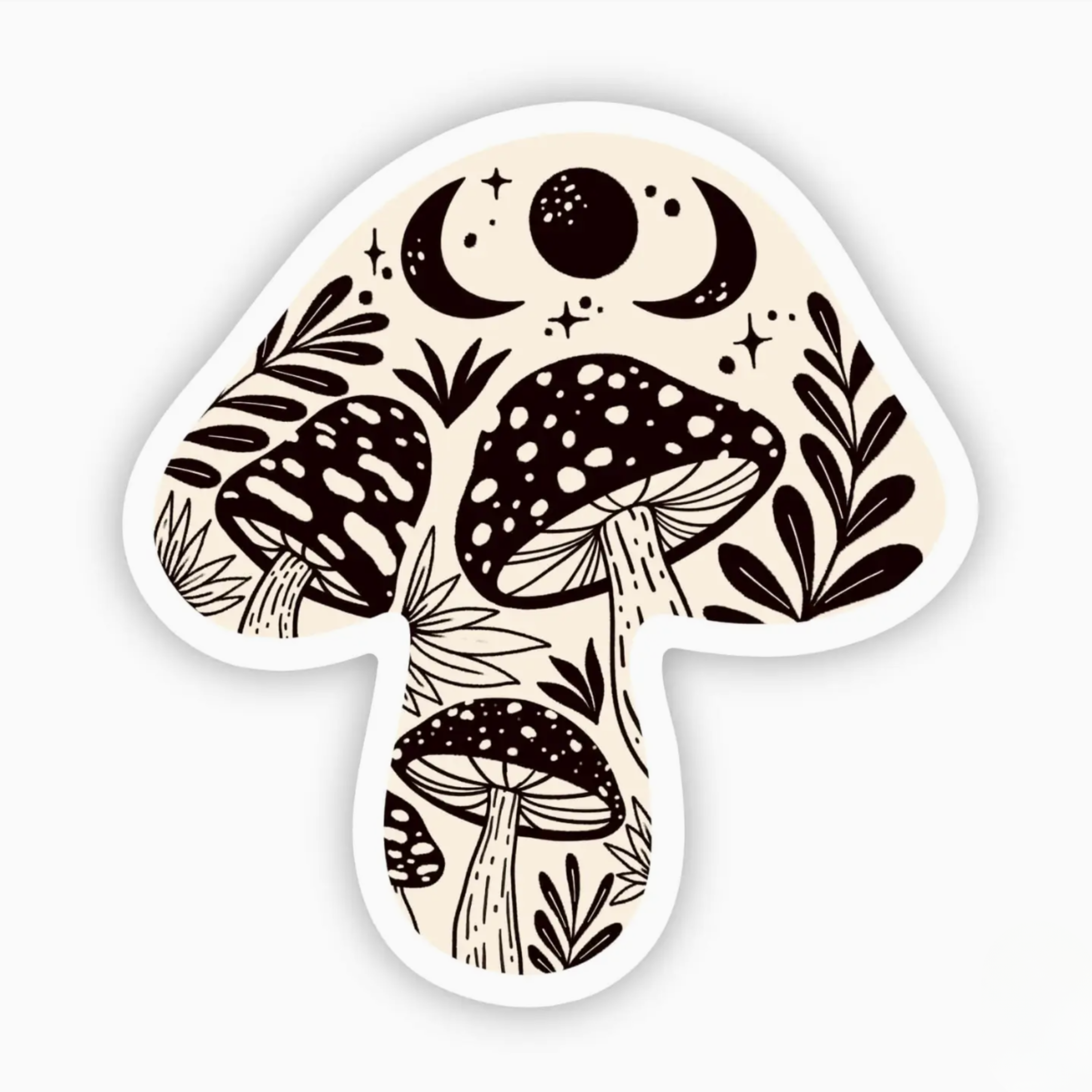 Mushroom Abstract Sticker