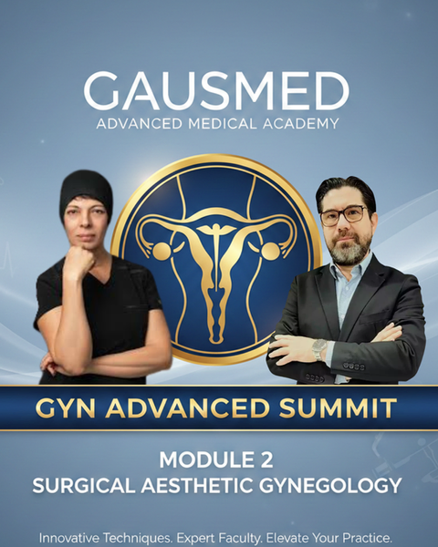 Mujer profesional de la salud pensativa en pasillo moderno de hospital.