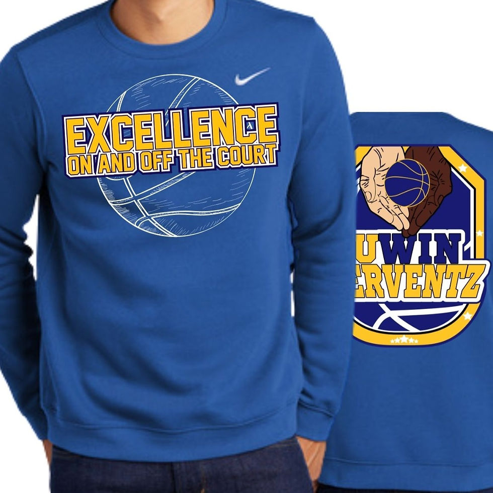 Excellence Nike Club Fleece Crew- Royal