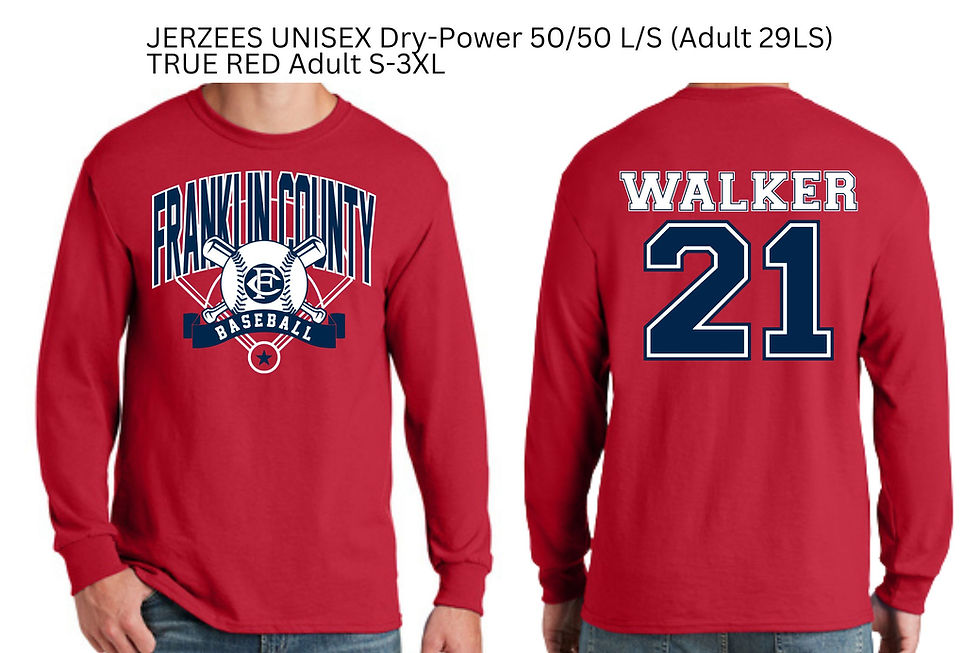 Thumbnail: FC Baseball Jerzees Dry-Power 50/50 Long Sleeve