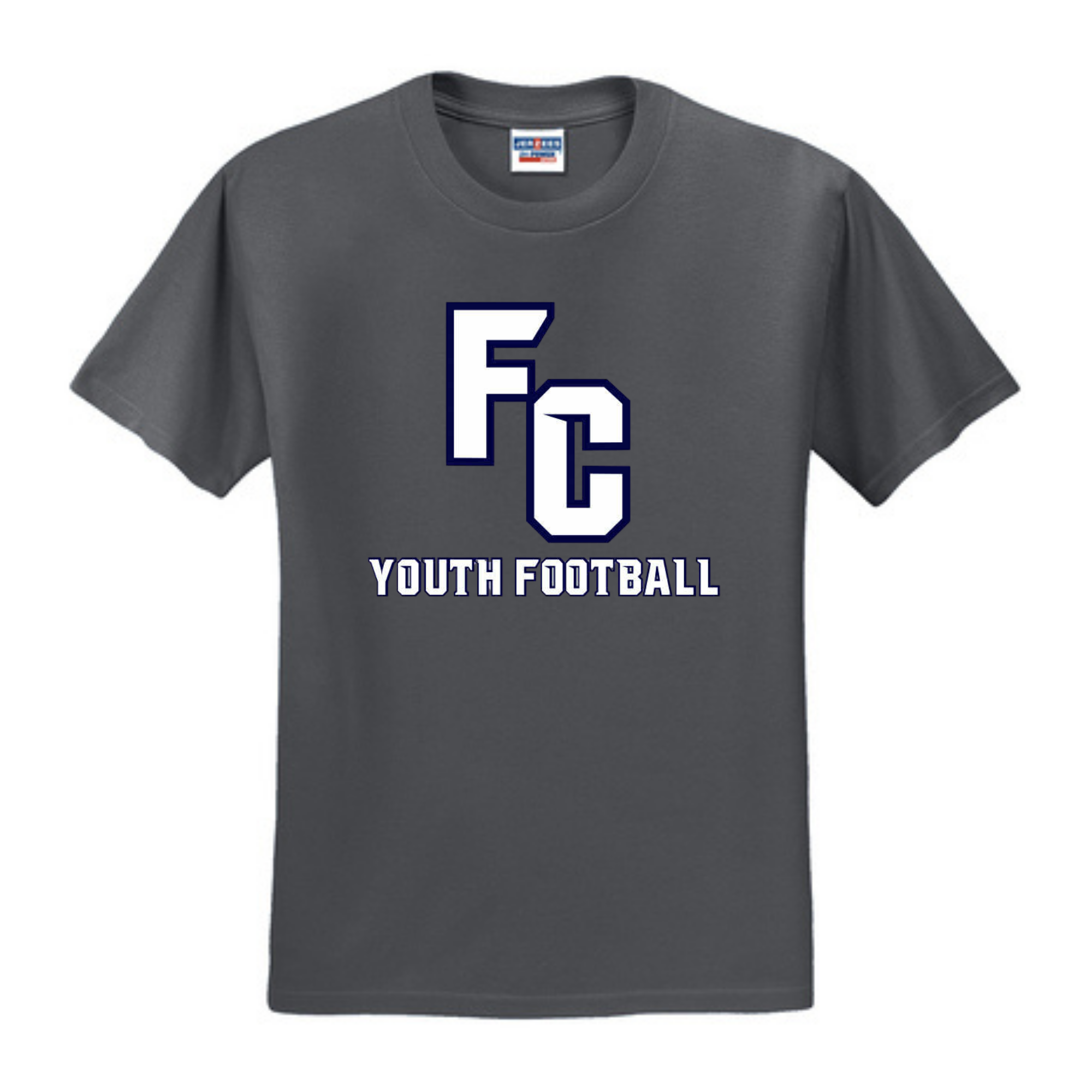 FC Youth Football 29M 29B - Logo WHITE w NAVY