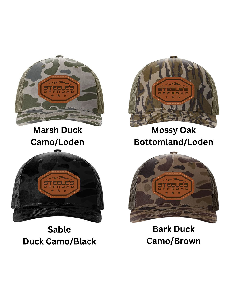 Thumbnail: Richardson 112 Snapback Leather Patch Camos