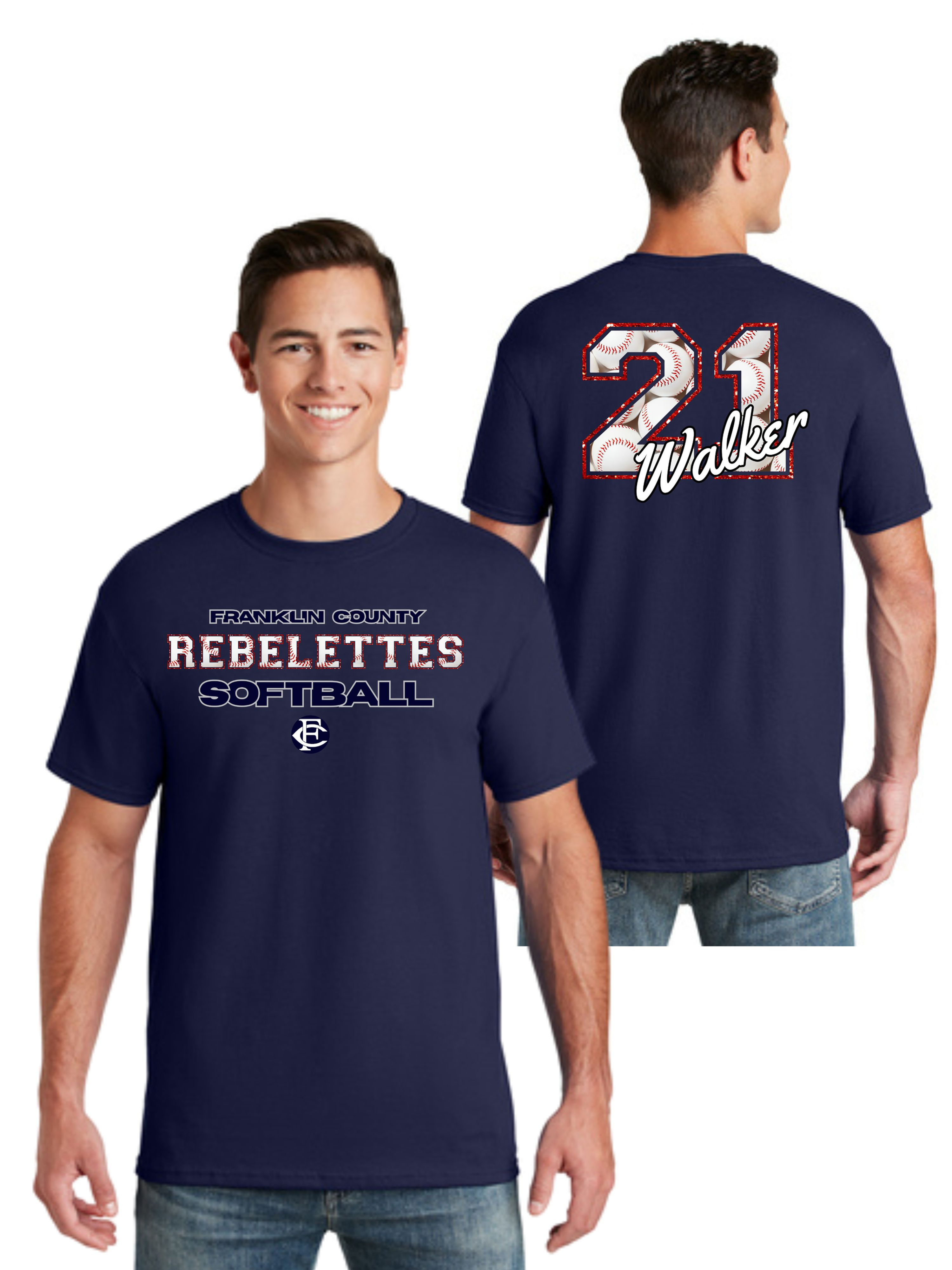 Glitter Rebelette Fan S/S Shirt