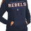 Thumbnail: Rebels SOFTBALL Glitter Port & Company Ladies Hoodie