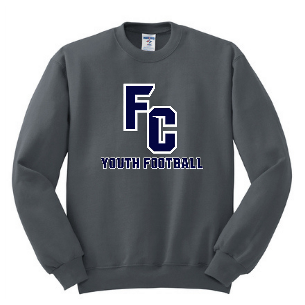Thumbnail: FC Youth Football Crew Fleece 562M 562B - Logo NAVY w WHITE