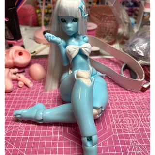 Blue colored BJD