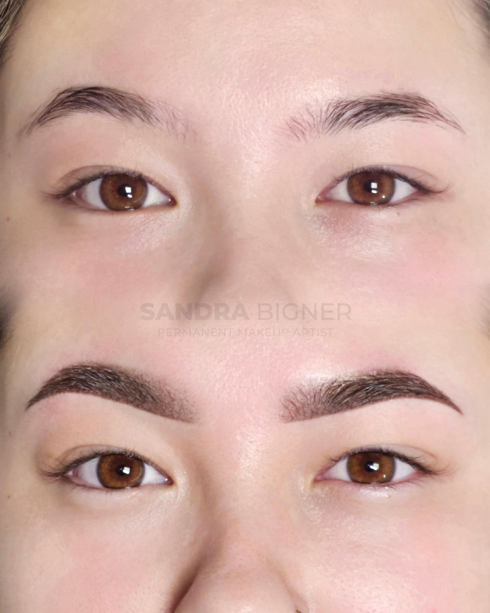 Poudrage maquillage permanent