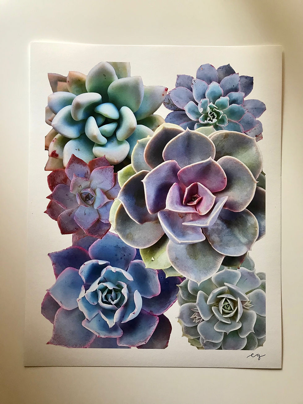Thumbnail: Blue Succulent Print