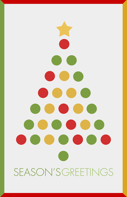 Dots Christmas Tree Card