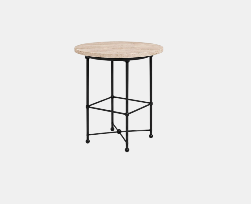 Ventura Collection round outdoor bar table by Hec Landgrave