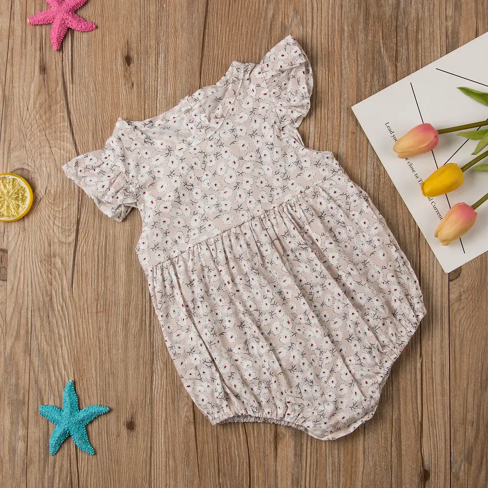 Thumbnail: Ma&Baby Flower Newborn Baby Girl Rompers