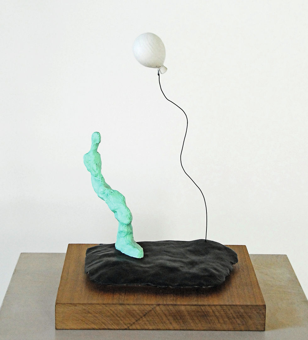 Lone Figure with Balloon 1965