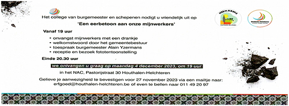 Uitnodiging Sint-Barbaraviering 4 december 2023
