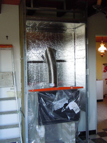 insert bois tubage polylisse hotte cheminée