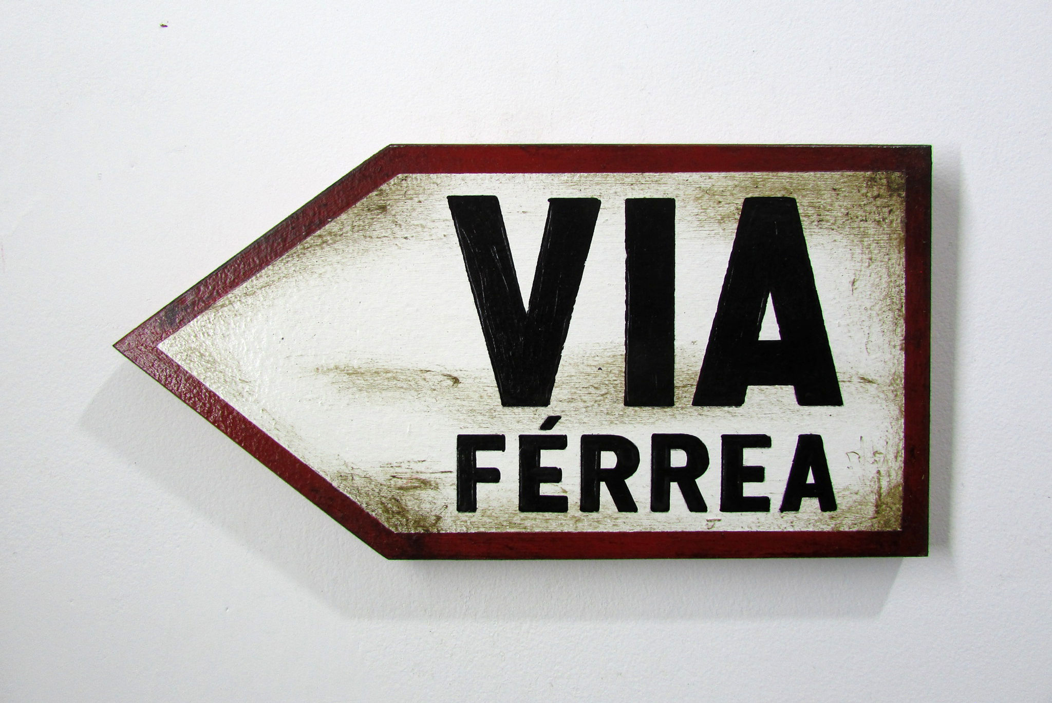 Placa Via Férrea - 29x15 (MDF)