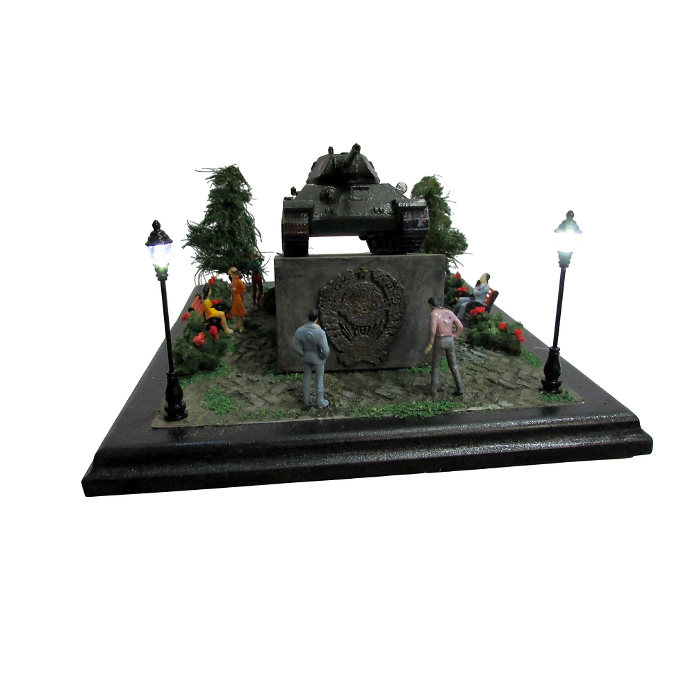 Miniatura: Miniatura Monumento Tanque T-34-76 - 1:56