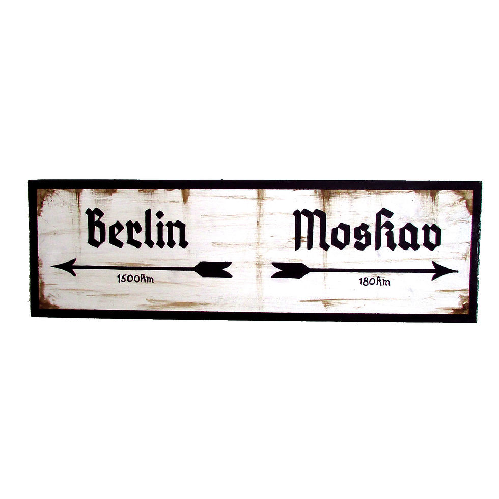 Placa Berlin-Moskav COD259 - 50x15cm