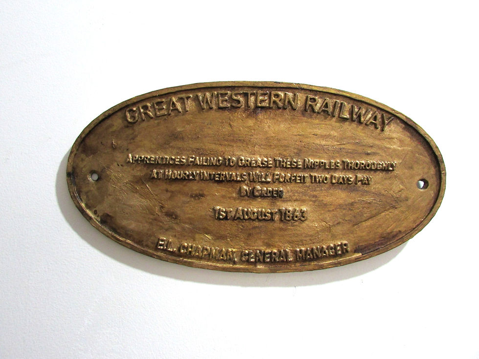 Placa American Great Western Railway