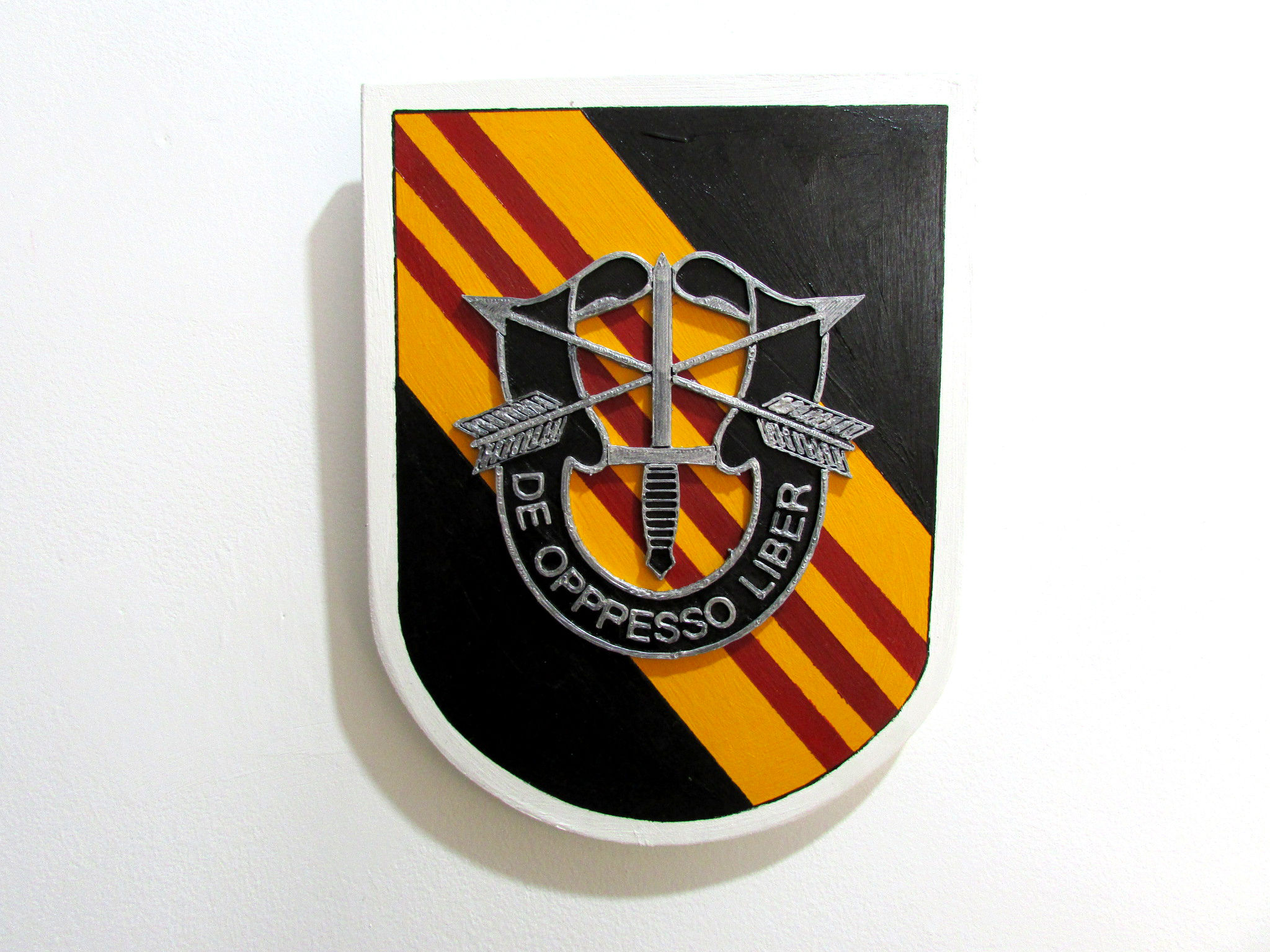 Brasão 5th Special Boina Verde U.S. - 20x25 MDF