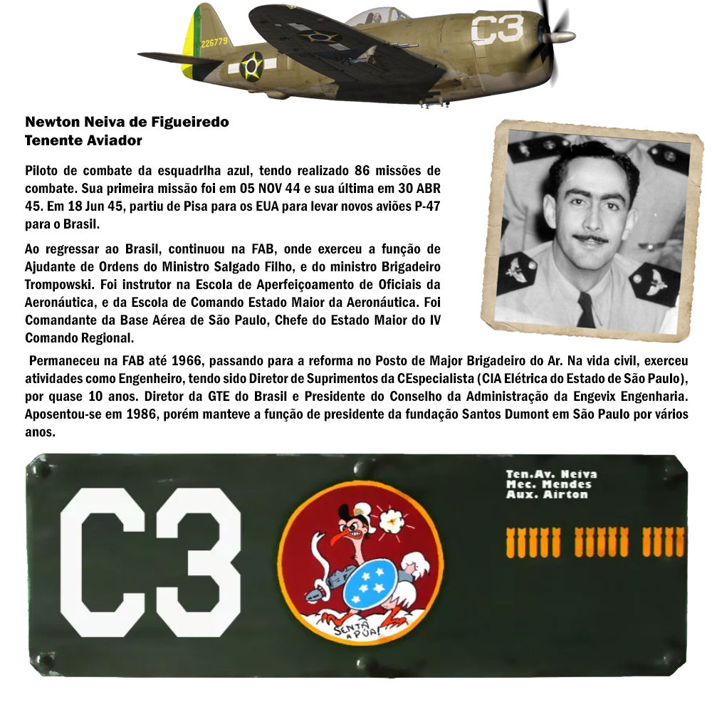 Placa Jambock C3 Ten.Av. Neiva - 60x20cm (MDF)