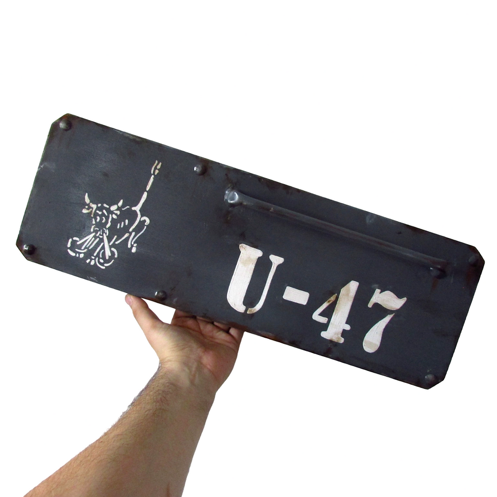 Placa Uboat U-47 - 60x20cm