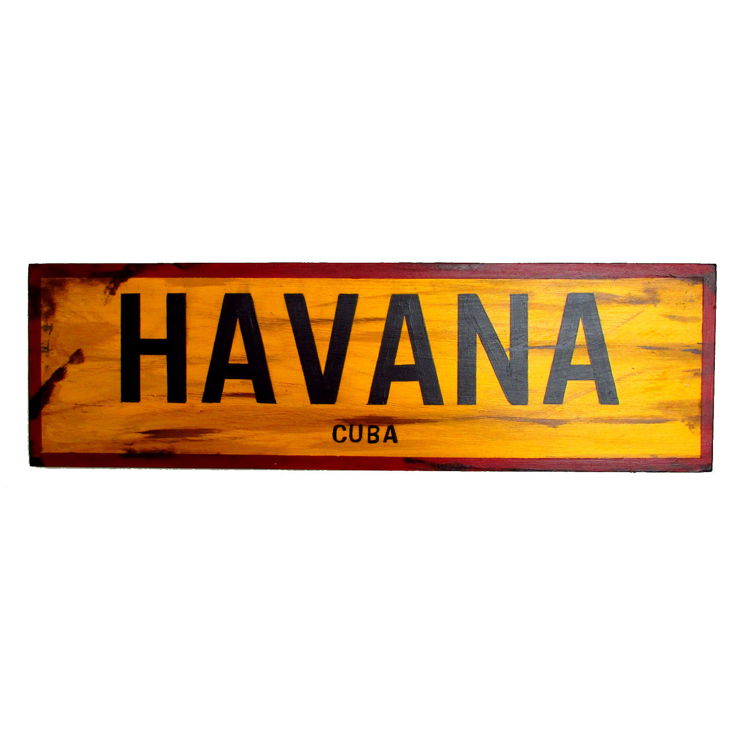 Placa Havana Cuba - 50x15cm MDF