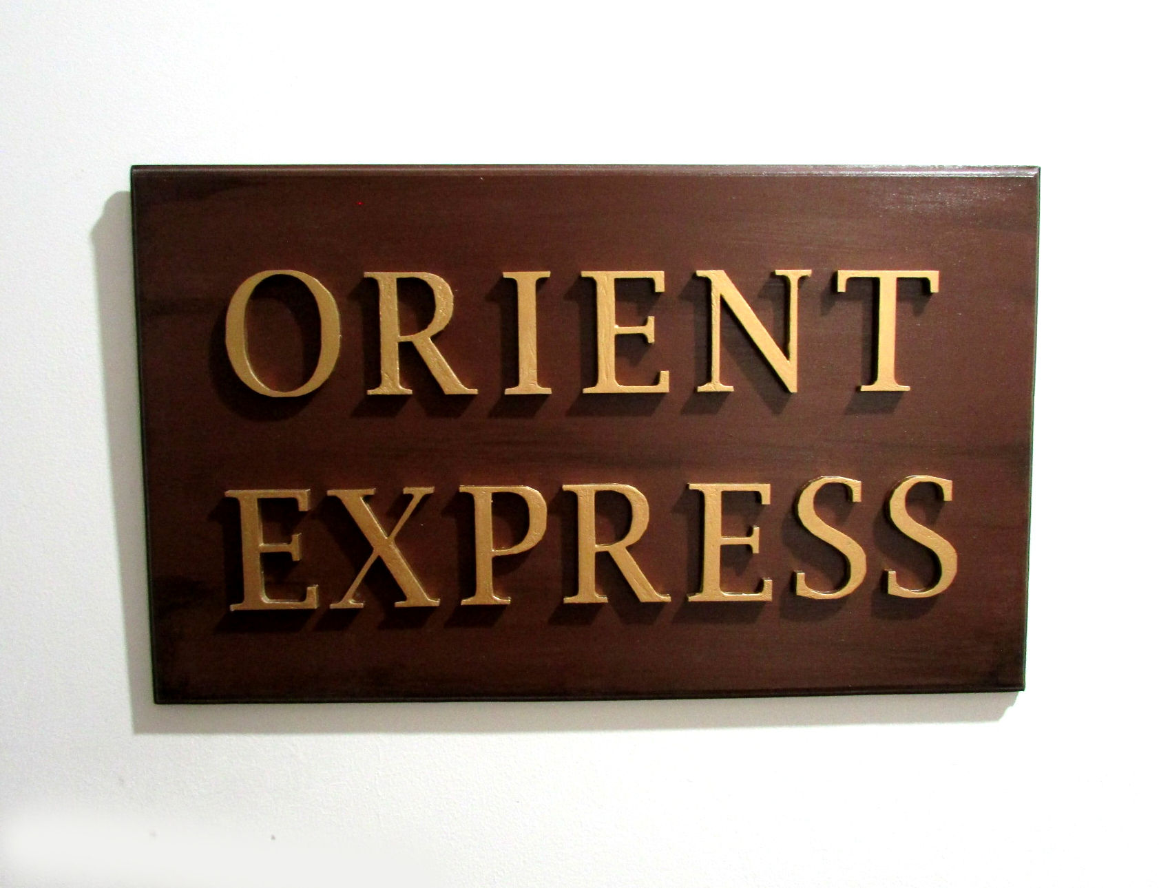 Placa Ferroviária Orient Express