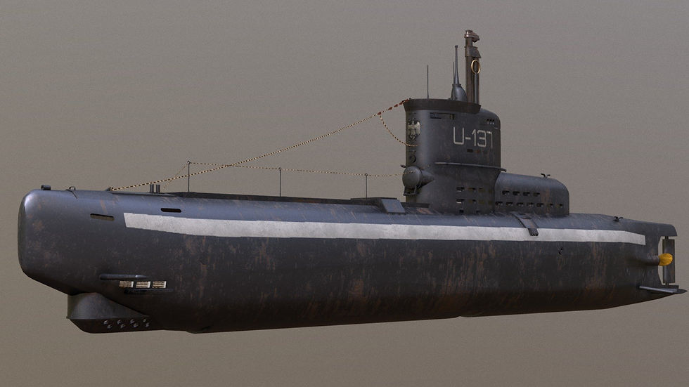 Miniatura Submarino U-boat Type XXIII - 1:68 (51cm)