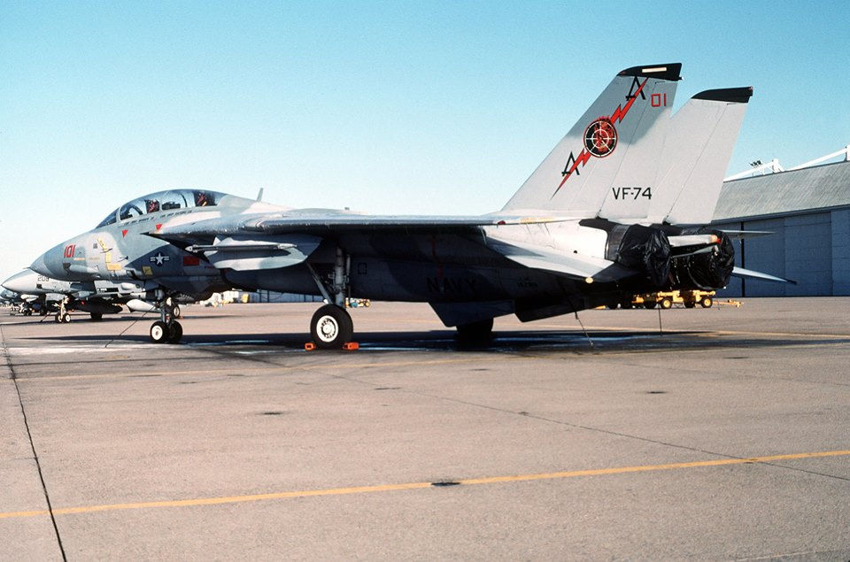 Miniatura: Cauda Leme F-14 Tomcat VF-74 "Be-Devilers" - MDF