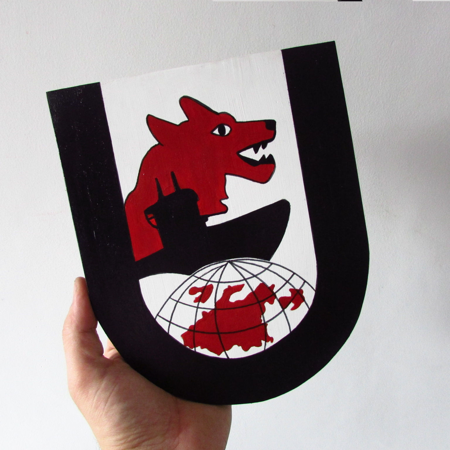 Brasão Submarino Uboat 12th Flottille - 20x25cm