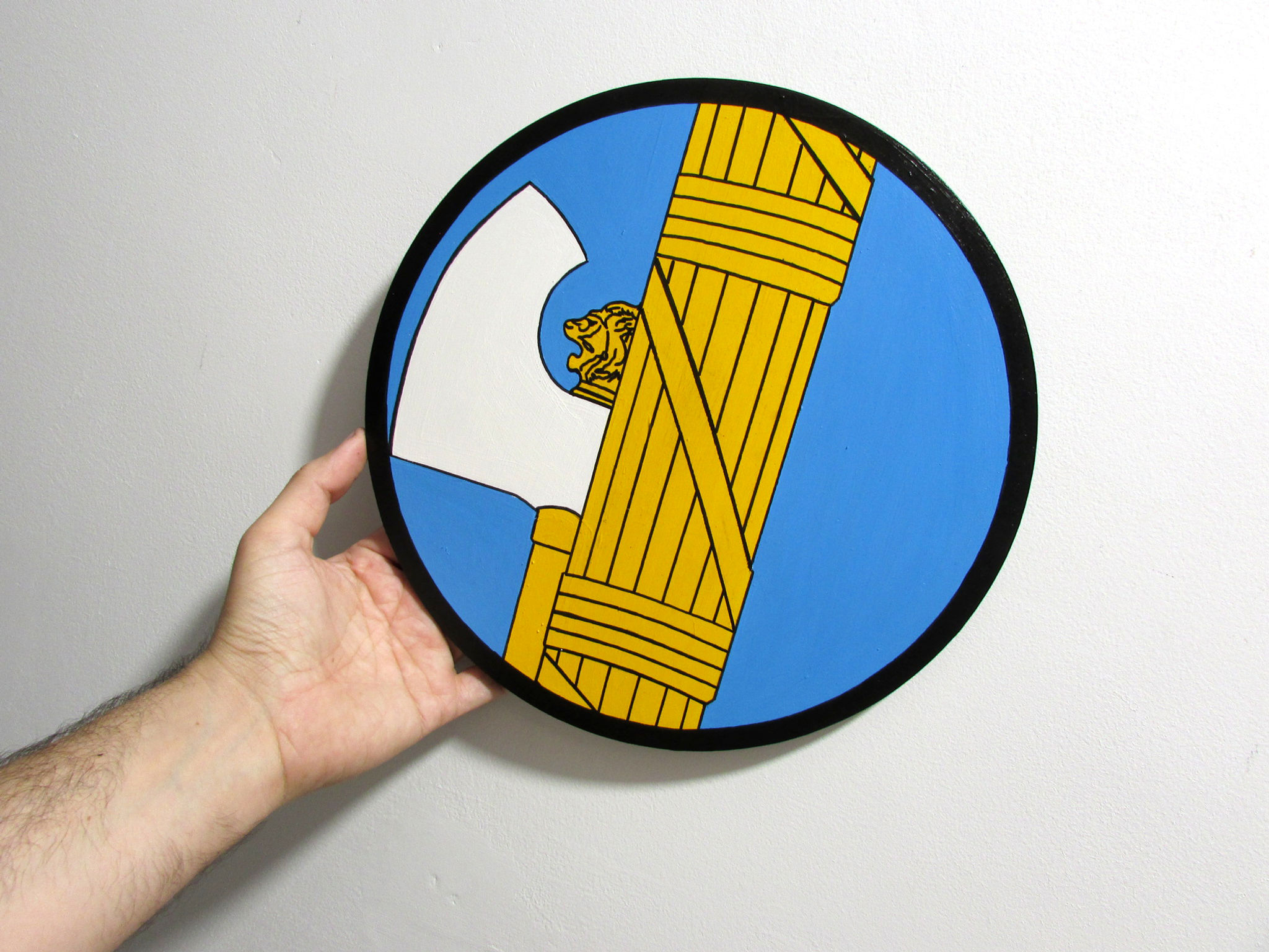 Brasão Roundel Italia (1922–1940) - 30cm (mdf)