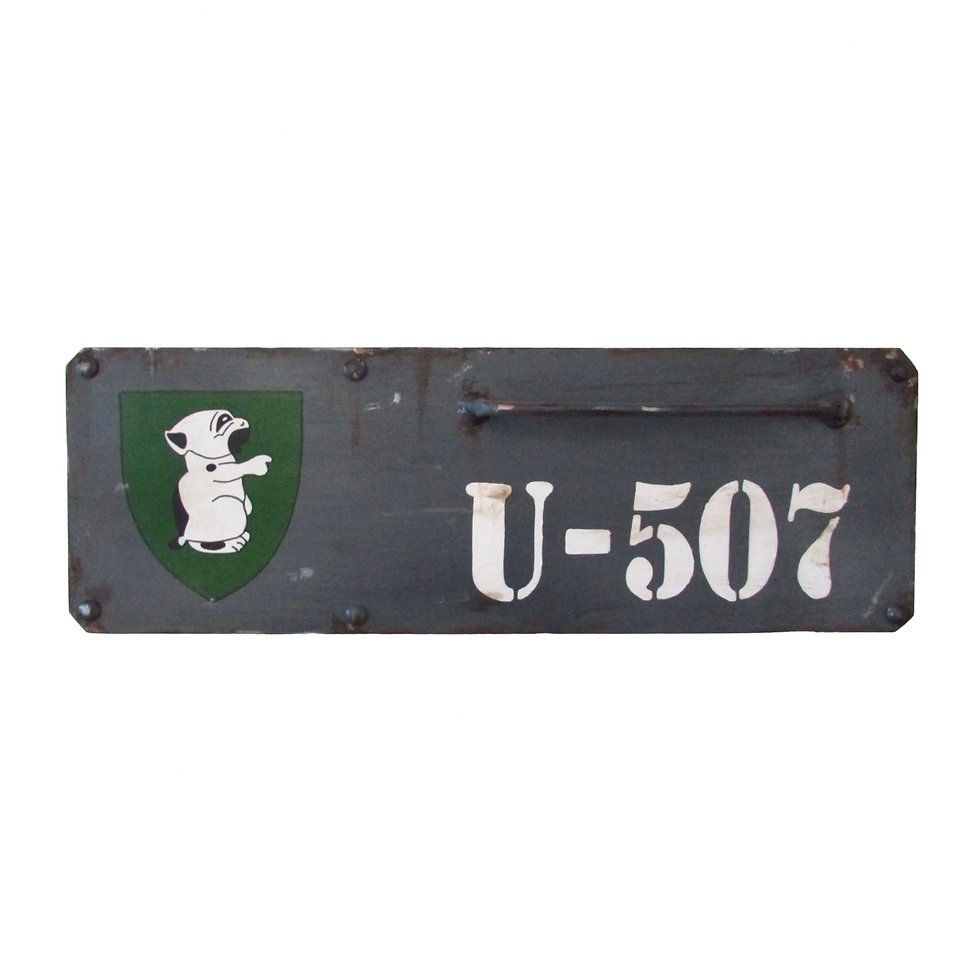 Placa Uboat U-507 - 60x20cm