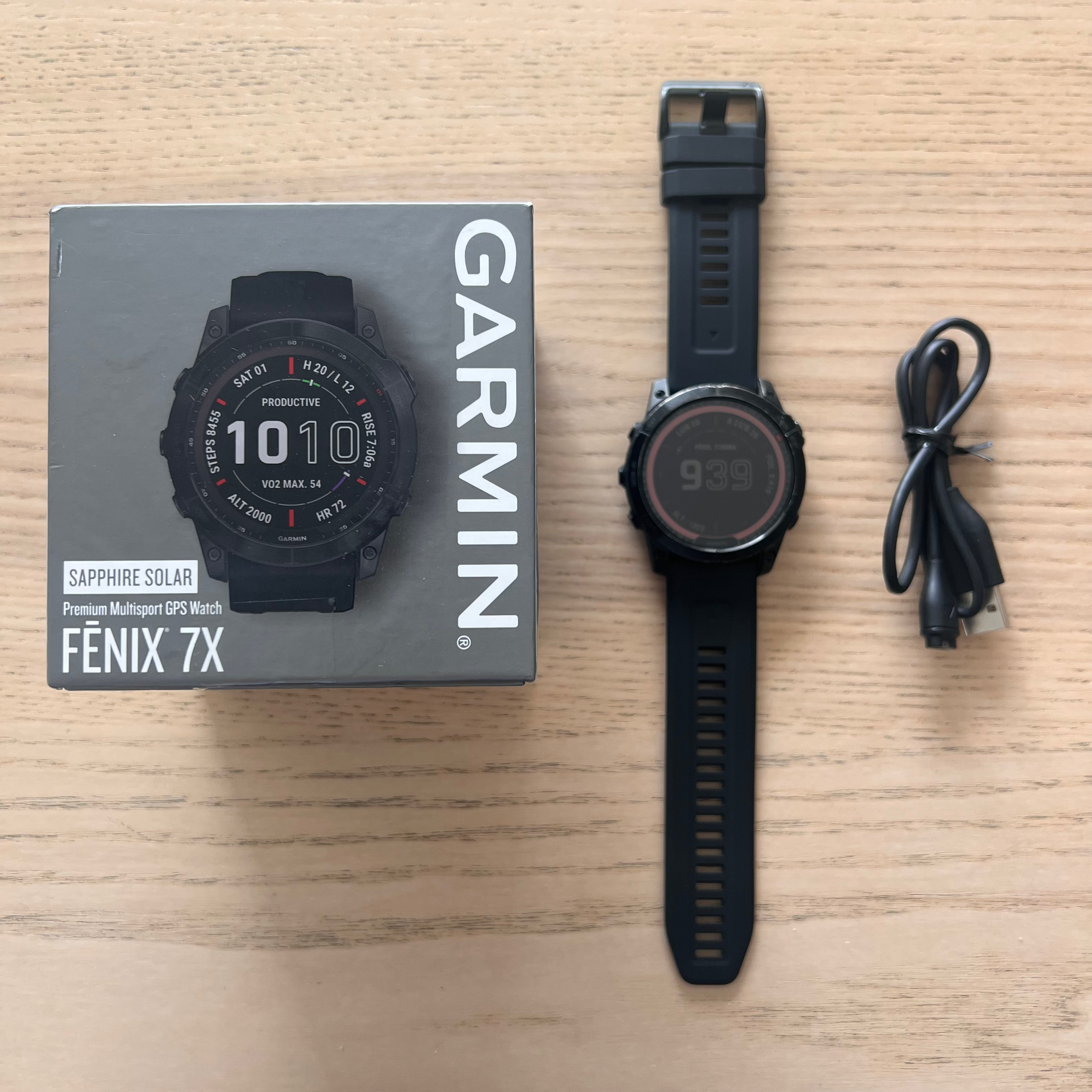 Garmin Fenix 7X Sapphire Solar Titanium - Edición Elite Multideporte