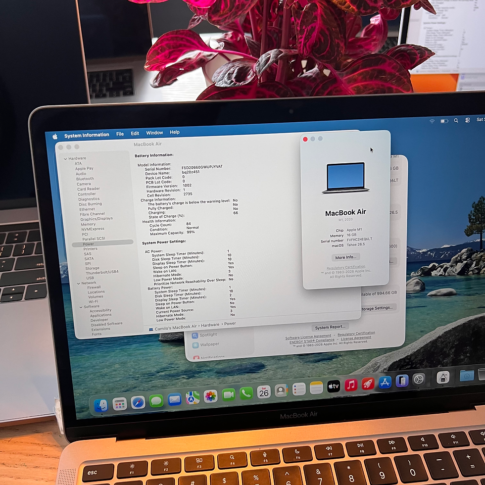 Miniatura: MacBook Air M1 16GB 1TB NVMe macOS Tahoe (2020/A2337)