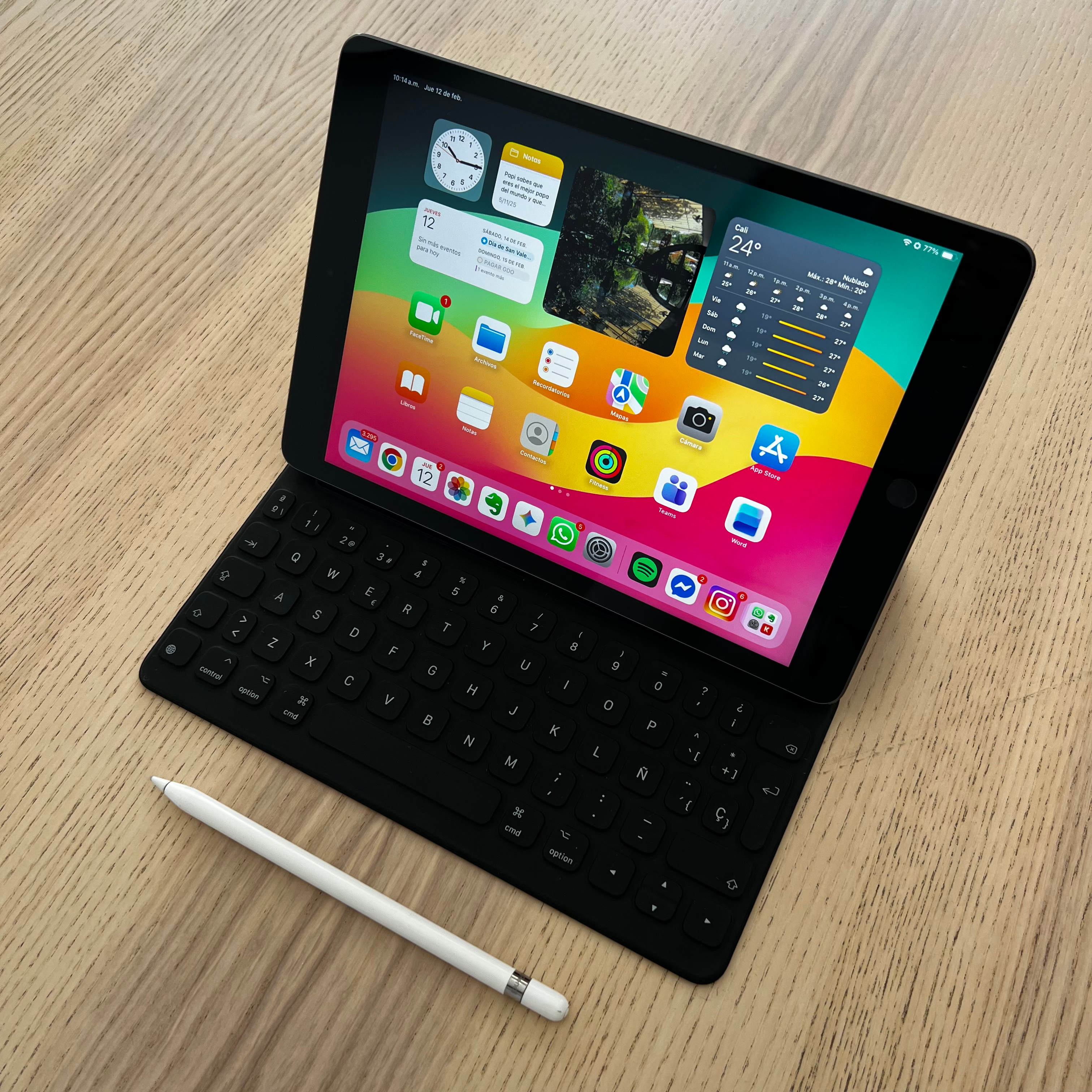 Ipad 9 generación 10.2" 256 Wifi - Smart Keyboard y Apple Pencil