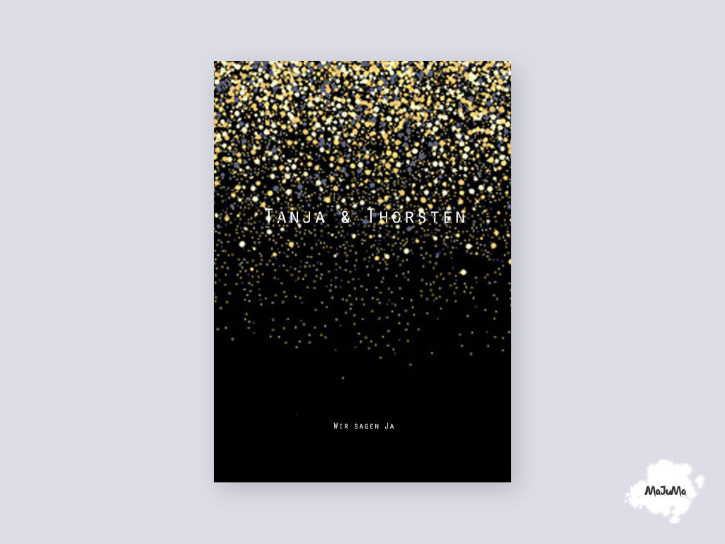 Hochzeitskarte "Rain"