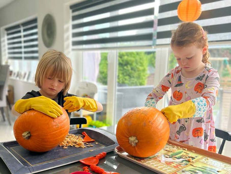 Carving their pumpkins has never been so much fun!