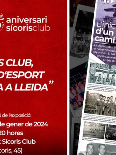 Exposició "Sícoris Club: 75 anys d'esport i cultura a Lleida"