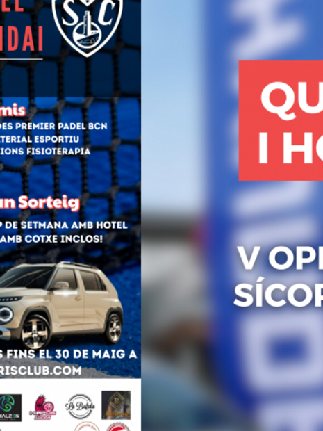 Quadres i horaris - V Open Pàdel Sícoris-Hyundai