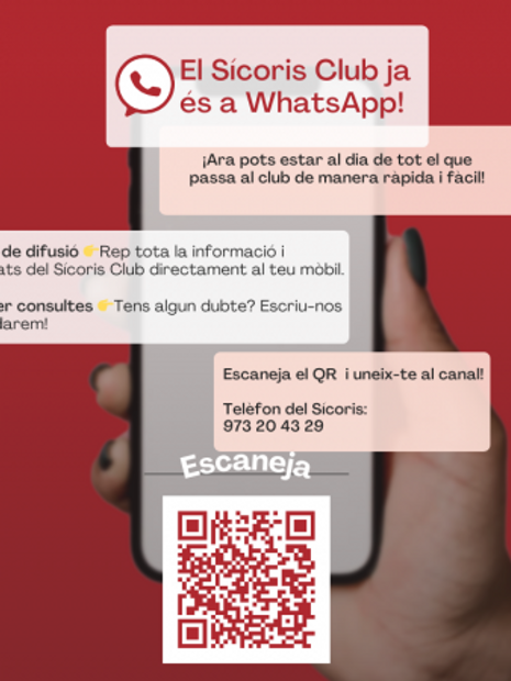 El Sícoris ja és a WhatsApp! Uneix-te al canal de difusió!