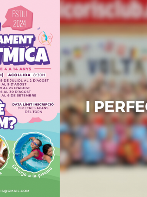 Activitat Estiu: Iniciació i Perfeccionament a la Rítmica