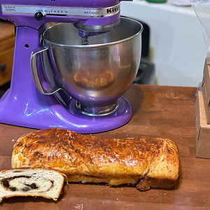 Cinnamon Raisin Swirl Brioche Loaves