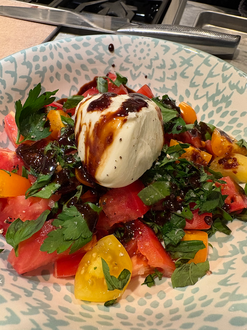 Caprese Salad -Salmon class