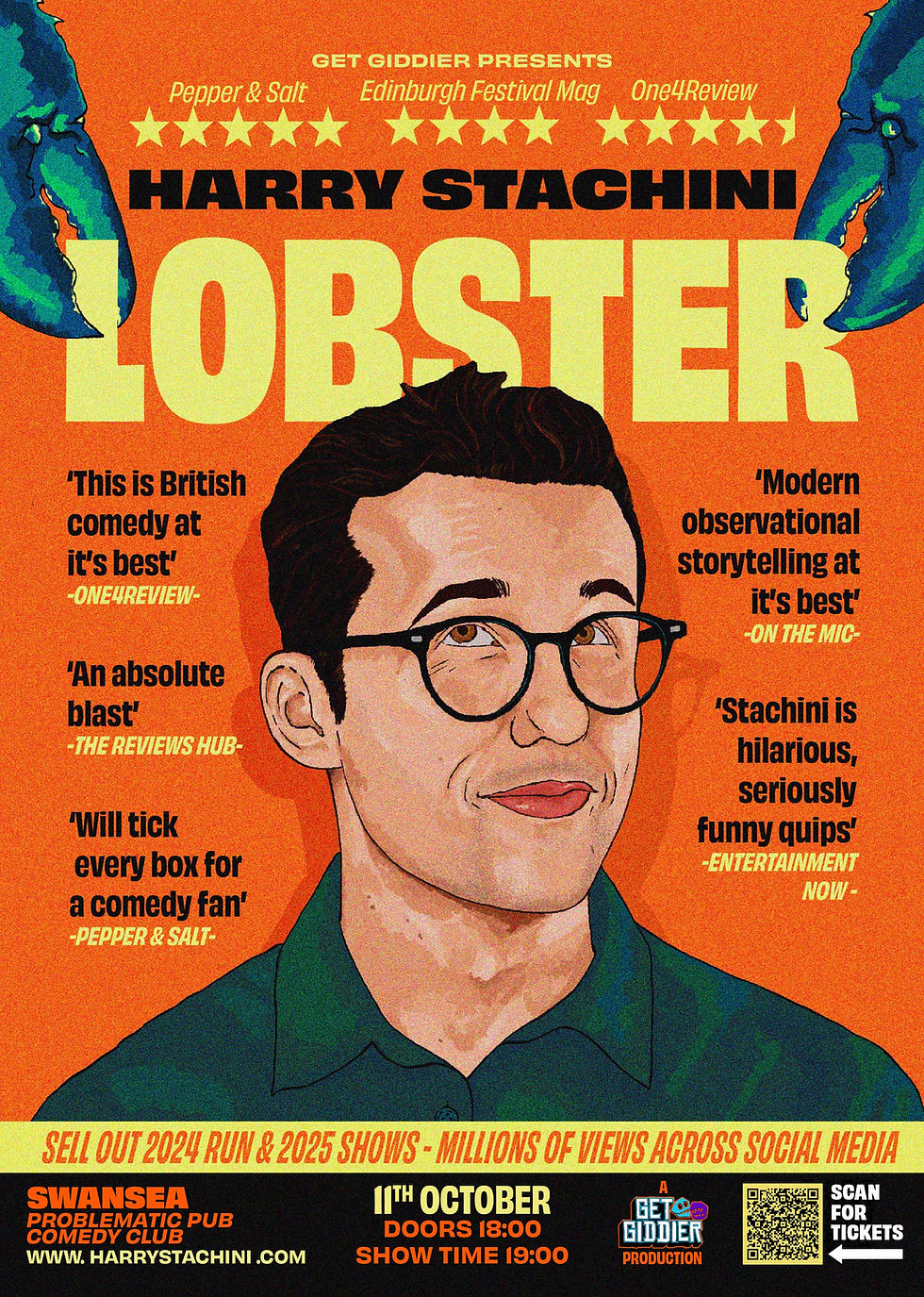 Harry Stachini: Lobster – UK Tour