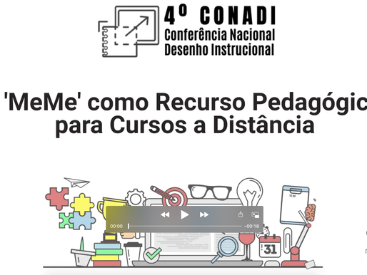 O 'MeMe' como Recurso Pedagógico para Cursos a Distância