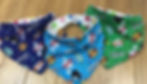 Thumbnail: Light blue POW. Dignity bib. Dribble bib. Bandana style