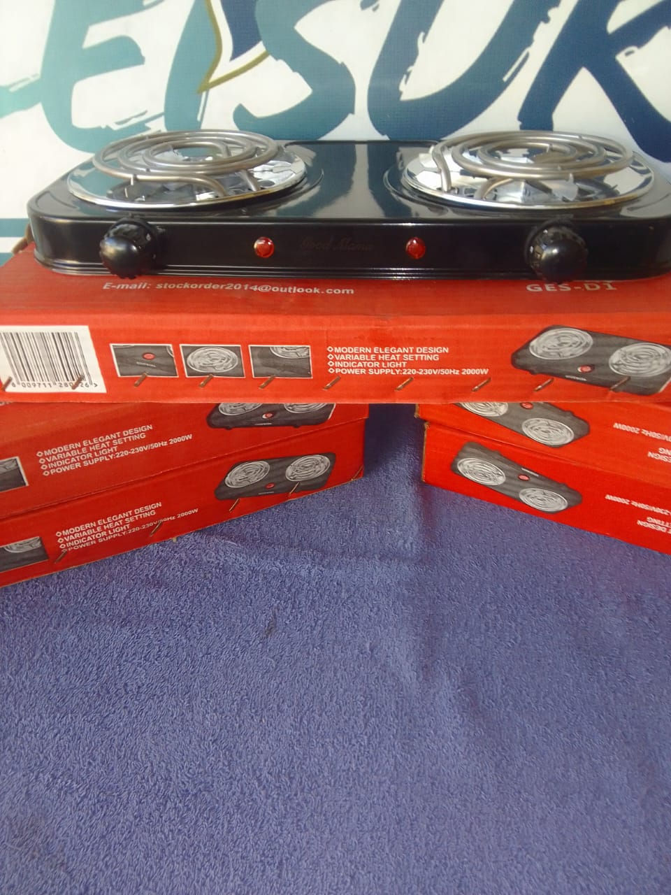 Thumbnail: New Good Mama 2 Plate Electric Stove.