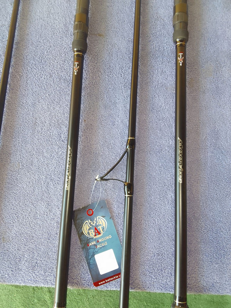 Thumbnail: New BAT Shadow Carp 24Xton 2pce 12ft Graphite Fishing Rod