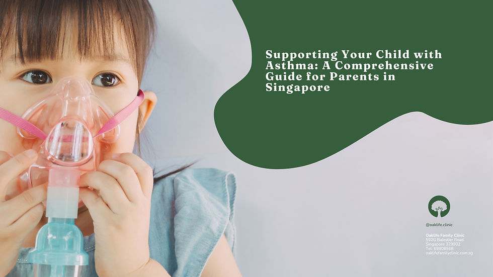 asian female child using nebulizer for asthma