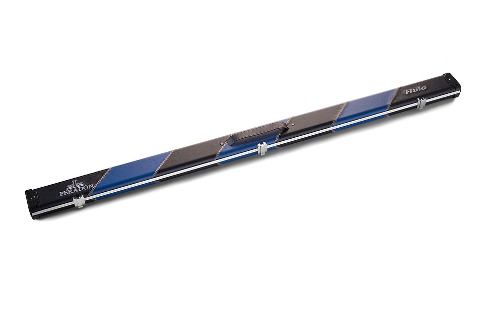 Thumbnail: PERADON Halo Black Blue Stripes ¾ Snooker Cue Case